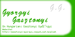 gyorgyi gasztonyi business card